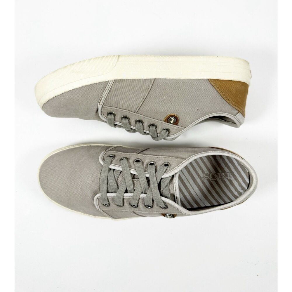 Taos Super Soul Sneakers Casual Comfort Canvas Low Top Lace Up Gray Sporty 8.5 - Picture 15 of 16